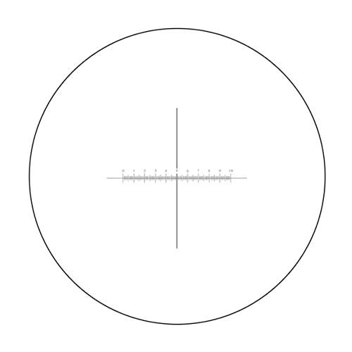 Mikroskopzubehör Div 0,1. MM-Mikroskop-Okular-Mikrometer-Kreuzkalibrierung X = 10 mm Lineal-Maßstab Messung Haltbarkeit und zuverlässige Leistung(Diameter 19 mm) von TYZK