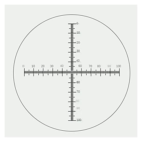 Mikroskopzubehör Mikroskop-Mikrometer-Kalibrierungsblatt-Maßstab Messregel 0,05mm Kalibrierglasplatte 0,1 mm Haltbarkeit und zuverlässige Leistung(See text details -01) von TYZK
