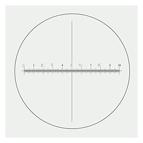 Mikroskopzubehör Mikroskop-Mikrometer-Kalibrierungsblatt-Maßstab Messregel 0,05mm Kalibrierglasplatte 0,1 mm Haltbarkeit und zuverlässige Leistung(See text details -08) von TYZK