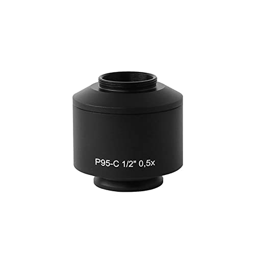 Mikroskopzubehör P95-C 0.35x 0,5x 0,65 × 0,8x 1x 1.2x c Mount Camera Microscope Adapter for Trinokularmikroskop Haltbarkeit und zuverlässige Leistung(1PC 0.5X Adapter) von TYZK