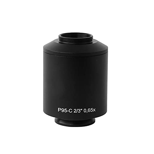 Mikroskopzubehör P95-C 0.35x 0,5x 0,65 × 0,8x 1x 1.2x c Mount Camera Microscope Adapter for Trinokularmikroskop Haltbarkeit und zuverlässige Leistung(1PC 0.65X Adapter) von TYZK