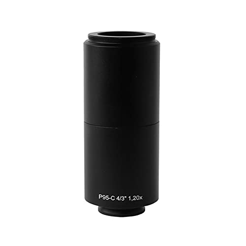 Mikroskopzubehör P95-C 0.35x 0,5x 0,65 × 0,8x 1x 1.2x c Mount Camera Microscope Adapter for Trinokularmikroskop Haltbarkeit und zuverlässige Leistung(1PC 1.2X Adapter) von TYZK