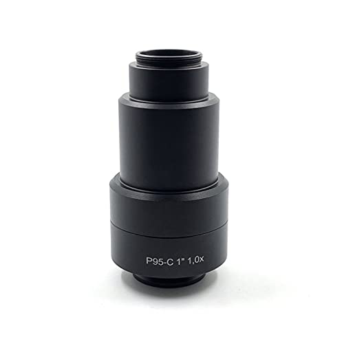 Mikroskopzubehör P95-C 0.35x 0,5x 0,65 × 0,8x 1x 1.2x c Mount Camera Microscope Adapter for Trinokularmikroskop Haltbarkeit und zuverlässige Leistung(1PC 1X Adapter) von TYZK