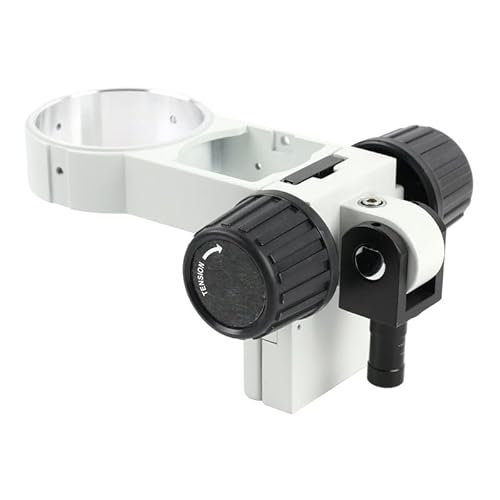 Mikroskopzubehör Stereo-Zoom-Mikroskop-Fokus-Einstellarm, Kopfhalter-Ring, um postmikroskop Zubehör zu stehen Haltbarkeit und zuverlässige Leistung(Bianco) von TYZK