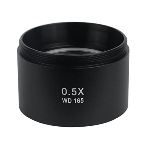 Mikroskopzubehör WD165 0.5x 0.7x 1.0x 2.0x Hilfsobjekte Objektivmikroskop-Kameraobjektiv for Trinokular-Stereo-Zoom-Mikroskop Haltbarkeit und zuverlässige Leistung(0.5X) von TYZK