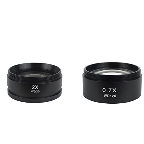 Mikroskopzubehör WD165 0.5x 0.7x 1.0x 2.0x Hilfsobjekte Objektivmikroskop-Kameraobjektiv for Trinokular-Stereo-Zoom-Mikroskop Haltbarkeit und zuverlässige Leistung(2.0X 0.7X) von TYZK