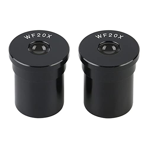 Mikroskopzubehör WF5x 10x 16x 20x 25x 30x Weitwinkel-Okular for biologisches Stereomikroskop-Montage 23.2mm optischer Glas Eyepiont Haltbarkeit und zuverlässige Leistung(WF20X 2PCS) von TYZK