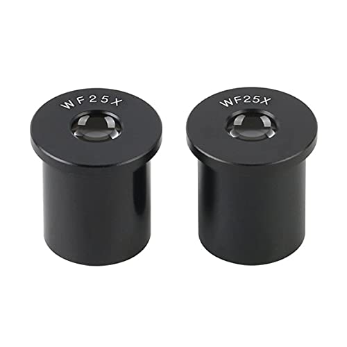 Mikroskopzubehör WF5x 10x 16x 20x 25x 30x Weitwinkel-Okular for biologisches Stereomikroskop-Montage 23.2mm optischer Glas Eyepiont Haltbarkeit und zuverlässige Leistung(WF25X 2PCS) von TYZK