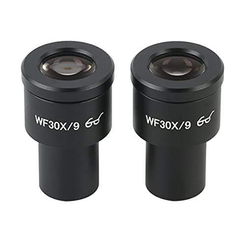 Mikroskopzubehör WF5x 10x 16x 20x 25x 30x Weitwinkel-Okular for biologisches Stereomikroskop-Montage 23.2mm optischer Glas Eyepiont Haltbarkeit und zuverlässige Leistung(WF30X 2PCS) von TYZK