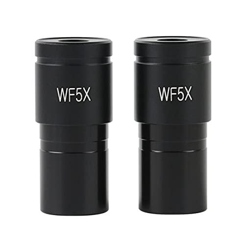 Mikroskopzubehör WF5x 10x 16x 20x 25x 30x Weitwinkel-Okular for biologisches Stereomikroskop-Montage 23.2mm optischer Glas Eyepiont Haltbarkeit und zuverlässige Leistung(WF5X 2PCS) von TYZK