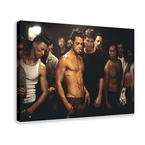 Fight Club 1999 Tyler Durden (22) Filme-Poster, Leinwand, Wandkunst, Dekoration, Gemälde für Wohnzimmer, Schlafzimmer, Dekoration, Rahmen-Stil, 20 x 30 cm von TYZOC