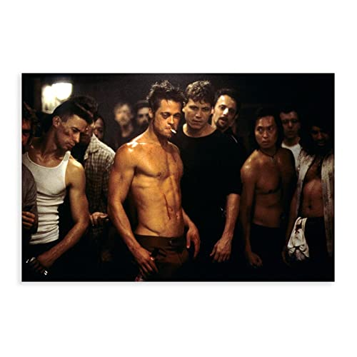 Fight Club 1999 Tyler Durden (22) Filme-Poster, Leinwand, Wandkunst, Dekoration, Gemälde für Wohnzimmer, Schlafzimmer, Dekoration, Unrahmen-Stil, 20 x 30 cm von TYZOC