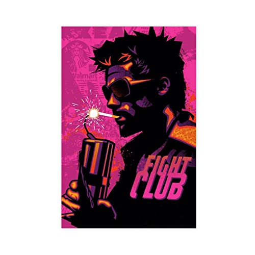 Fight Club 1999 Tyler Durden (27) Filme-Poster, Leinwand, Wandkunst, Dekoration, Gemälde für Wohnzimmer, Schlafzimmer, Dekoration, Unrahmen-Stil, 30 x 45 cm von TYZOC