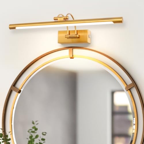 TYhogar LED Spiegelleuchte Badezimmer 60cm 15W, LED-Bilderleuchte Spiegel Beleuchtung Lampe 3 Farbtemperaturen Dimmbar Wandleuchte Touch-Schalter Spiegellampe für das bad von TYhogar
