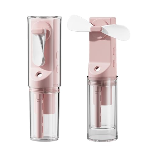 Mini Handventilator, Ragbarer Handventilator USB Wiederaufladbarer ,Handventilator mit Wasserkühlung, Mini Handheld Wassernebel Sprühventilator, Persönlicher Ventilator Für Reisen Büro Draußen (Rosa) Mini Handventilator, Ragbarer Handventilator USB Wiederaufladbarer ,Handventilator mit Wasserkühlung, Mini Handheld Wassernebel Sprühventilator, Persönlicher Ventilator Für Reisen Büro Draußen (Rosa) von TZCIN