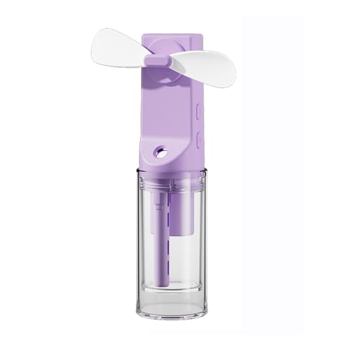 Mini Handventilator, Ragbarer Handventilator USB Wiederaufladbarer ,Handventilator mit Wasserkühlung, Mini Handheld Wassernebel Sprühventilator, Persönlicher Ventilator Für Reisen Büro Draußen (Lila) Mini Handventilator, Ragbarer Handventilator USB Wiederaufladbarer ,Handventilator mit Wasserkühlung, Mini Handheld Wassernebel Sprühventilator, Persönlicher Ventilator Für Reisen Büro Draußen (Lila) von TZCIN