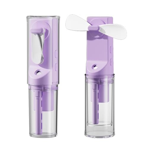 Mini Handventilator, Ragbarer Handventilator USB Wiederaufladbarer ,Handventilator mit Wasserkühlung, Mini Handheld Wassernebel Sprühventilator, Persönlicher Ventilator Für Reisen Büro Draußen (Lila) Mini Handventilator, Ragbarer Handventilator USB Wiederaufladbarer ,Handventilator mit Wasserkühlung, Mini Handheld Wassernebel Sprühventilator, Persönlicher Ventilator Für Reisen Büro Draußen (Lila) von TZCIN