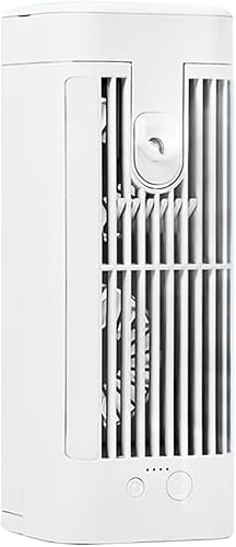 Mobile Klimaanlage Mini Klimagerät, 4 In 1 Luftkühler mit Wasserkühlung, Mini Klimaanlage Akku Portable, Luftkühler Ventilator mit Wassertank, Mobile Klimagerät ohne Abluftschlauch Leise Air Purifier von TZCIN