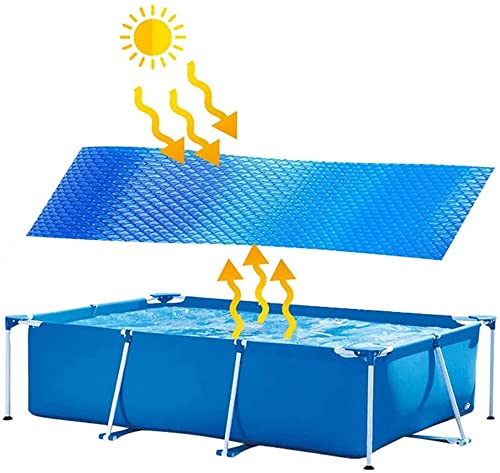 Pool Solarabdeckplane Rechteckig, 2,5 x 1,5 m, Solarplane zuschneidbar, Poolheizung für Wassererwärmung schwimmend, Poolabdeckung, Solar Folie für Pool, Thermoplane, Wärmefolie, Poolsolarplane von TZCIN