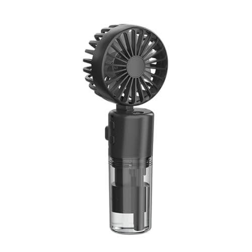 Tragbarer Handheld Nebelventilator,Drehbarer wiederaufladbarer Nebel-Luftbefeuchter,Klappbares Turbolüfter 20 ml-Wassertank, Mini Handheld Wassernebel Sprühventilator Für Reisen Büro Draußen (Schwarz) Tragbarer Handheld Nebelventilator,Drehbarer wiederaufladbarer Nebel-Luftbefeuchter,Klappbares Turbolüfter 20 ml-Wassertank, Mini Handheld Wassernebel Sprühventilator Für Reisen Büro Draußen (Schwarz) von TZCIN