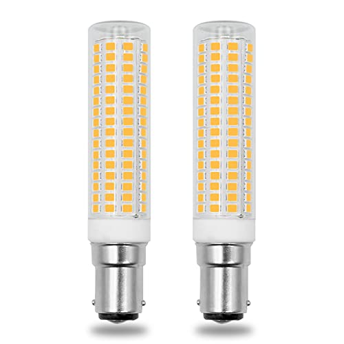 LED B15d Ersetzt für Osram Halolux Ceram 100W 75W 230V, 10W Warmweiß 3000K 1160LM, Doppelkontakt, Nicht Dimmbar, Bajonettfassung B15d LED für Deckenlampen, 2er-set von TZHILAN