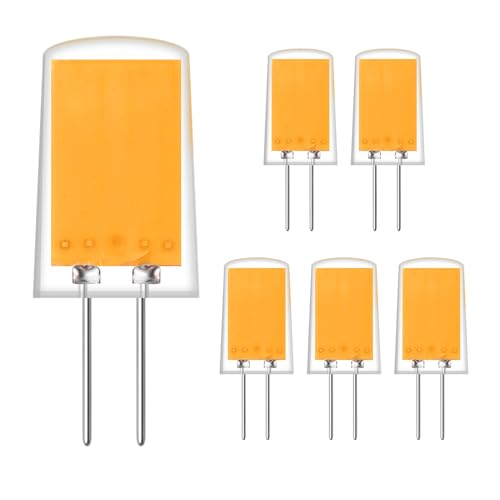 G4 LED 230 V lamp, 2.5 W COB bulbs, 3000 K warm white, 220 lm, lamp made of silica gel, replaces traditional 20 W halogen lamp, bi-pin G4 socket type used for living room chandelier, pack of 5 von TZHILAN