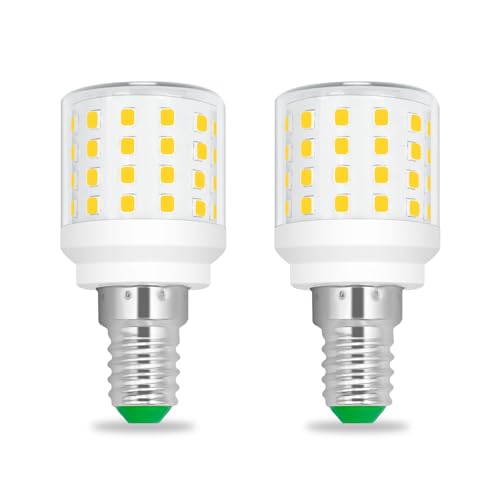 TZHILAN E14 LED Neutralweiß Birne, 4W 4000K LED Lampe 600LM, Glühbirne E14 ersetzt 50W 60W Halogenlampen, Kein Flackern Nicht Dimmbar, für Dunstabzugshaube Wandlampen Wohnzimmer, 2 Stück[MEHRWEG] von TZHILAN