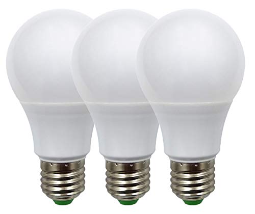 TZHILAN E27 LED-Glühbirnen 12 V Niederspannung 5 W Standardschraube Sockellampe 50 W Äquivalente DC/AC Lampe Tageslicht weiß 6000K 3er Pack [MEHRWEG] von TZHILAN