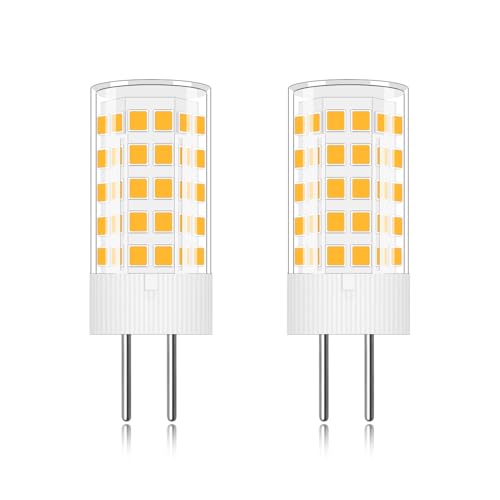 TZHILAN GY6.35 Led 12V Ersatz GY6.35 Halogen 40W Warmweiß Bipin Sockel 4W Klein Birne G6.35 led Nicht Dimmbar, 2 Stück [MEHRWEG] von TZHILAN