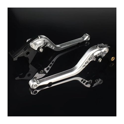 Motorrad Kupplungs Brems Hebel Für Royal Für Enfield Für Himalayan 450 2023-2024 2025 Motorradbremskupplungshebel 3D-verstellbarer Motorradbremshebel Zubehör Motorradlenkerzubehör(Long Silver) von TZIUSFAC