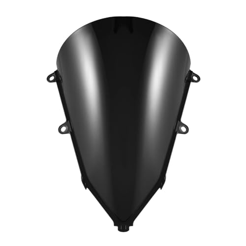 TZIUSFAC FLTQSIV Motorrad Double Bubble Frontscheibe Windschutzscheibe Windabweiser Für CBR650R 2019 2020 2021 2022 2023 2024 Scheiben & Windabweiser(Black) von TZIUSFAC