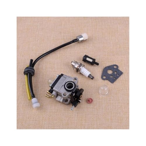 TZIUSFAC Vergaser Vergaser-Luftfilter-Zündkerzen-Tuning-Kit 753-04296 Passend Für Shindaiwa T230 LE230 S230 TCX230 X230 F230 C230 Vergaser Kit von TZIUSFAC