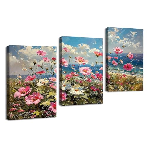 TZKRWRH 3 Stück Bild Leinwand wilde Blumen, Wildblumen im Meer Wandbilder Abstrakte Wand Deko Leinwand Bilder Wanddeko Wohnzimmer Schlafzimmer Kunstdrucke-20x30cmx3 Gerahmt TZKRWRH 3 Stück Bild Leinwand wilde Blumen, Wildblumen im Meer Wandbilder Abstrakte Wand Deko Leinwand Bilder Wanddeko Wohnzimmer Schlafzimmer Kunstdrucke-20x30cmx3 Gerahmt von TZKRWRH
