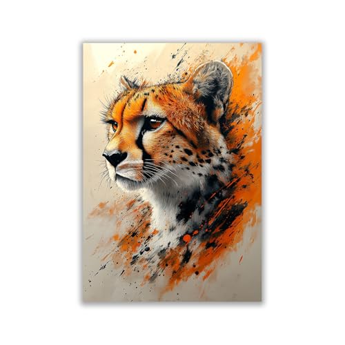 TZKRWRH Leopard Bild Poster & Kunstdrucke Prints, Abstrakt modern Leopard Bild Hochkant Bilder Leinwand Kunstdruck Leinwand Bild auf Leinwand Bild Leopard 50x70cm Ungerahmt TZKRWRH Leopard Bild Poster & Kunstdrucke Prints, Abstrakt modern Leopard Bild Hochkant Bilder Leinwand Kunstdruck Leinwand Bild auf Leinwand Bild Leopard 50x70cm Ungerahmt von TZKRWRH