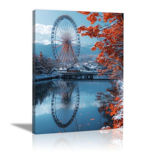 TZKRWRH Moderne Deko Wandbilder, Schönes Riesenrad Pop Art Leinwand Malerei Poster Und Drucke Wohnkultur Bilder Für Schlafzimmer Wohnzimmer kunst - 30x45cm Gerahmt TZKRWRH Moderne Deko Wandbilder, Schönes Riesenrad Pop Art Leinwand Malerei Poster Und Drucke Wohnkultur Bilder Für Schlafzimmer Wohnzimmer kunst - 30x45cm Gerahmt von TZKRWRH