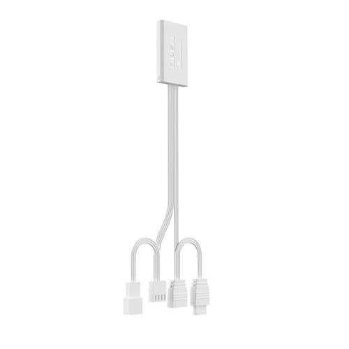 TZMRIT Interstellar-V2/V2RS 5V 3PIN + 4PIN PWM Fan Connection Line Weiß von TZMRIT