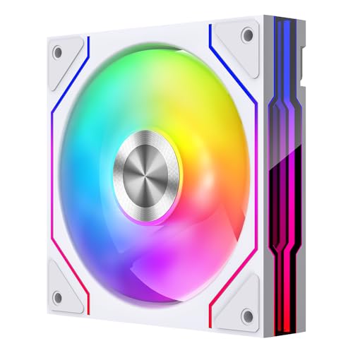 TZMRIT PRISM-STARTRAIL 120mm Infinite Mirror ARGB PC Lüfter mit PWM Control und ARGB Effekt,1850RPM,58.36CFM (WH) von TZMRIT