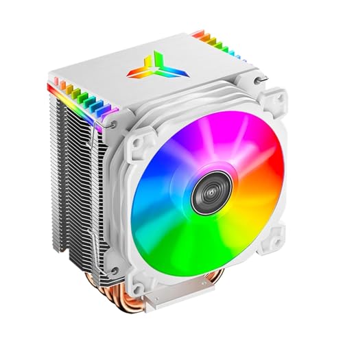 TZMRIT x CR-1400 CPU Kühler Weiß,160W TDP,4 Heat Pipes,126mm Höhe,mit 92 * 92 * 25mm 2300PRM ARGB PWM Lüfter,für Intel LGA 115X/1200/1700, AMD AM4/AM5 von TZMRIT
