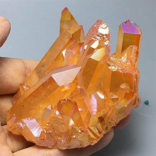 TZNLTPFY 147 g Orangenquarz Vug Titanium Wismut Silicon Rainbow DINZHHENGYIN von TZNLTPFY