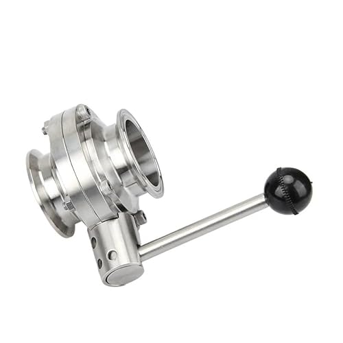 TZQPCHEW Mid Duty 10 Bar 19-159mm 1,5 "2" -6 "Tri Clamp Butterfly SUS 304 Edelstahl Flow Control Homebrew(51k64 H56) von TZQPCHEW