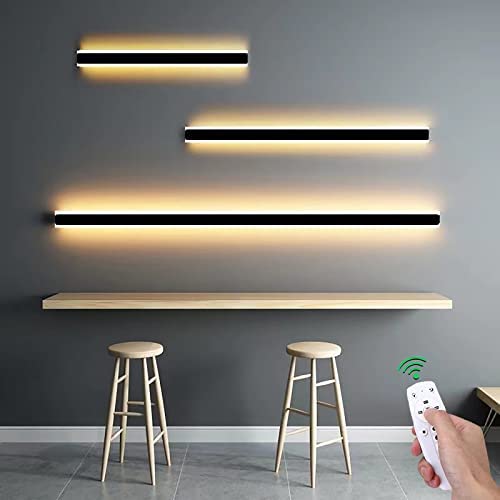 LED Wandleuchte Innen mit Fernbedienung Dimmbare Wandlampe Modern Dimmbar Aluminium Acryl Wandbeleuchtung für Wohnzimmer Schlafzimmer Flur Treppen Warmweiß|Kaltweiß|Neutralweiß Einstellbar (40CM 24W) LED Wandleuchte Innen mit Fernbedienung Dimmbare Wandlampe Modern Dimmbar Aluminium Acryl Wandbeleuchtung für Wohnzimmer Schlafzimmer Flur Treppen Warmweiß|Kaltweiß|Neutralweiß Einstellbar (40CM 24W) von TZSMUM