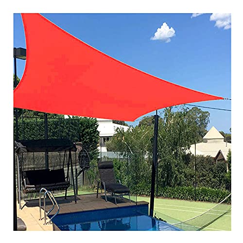Sonnensegel, rechteckig, 2 x 3 m, rot, wasserdicht, für den Außenbereich, Garten, Terrasse, Balkon, Pergola, 98% UV-Schutz, Sonnenschutz, Markisendach mit kostenlosem Seil von TZUFA