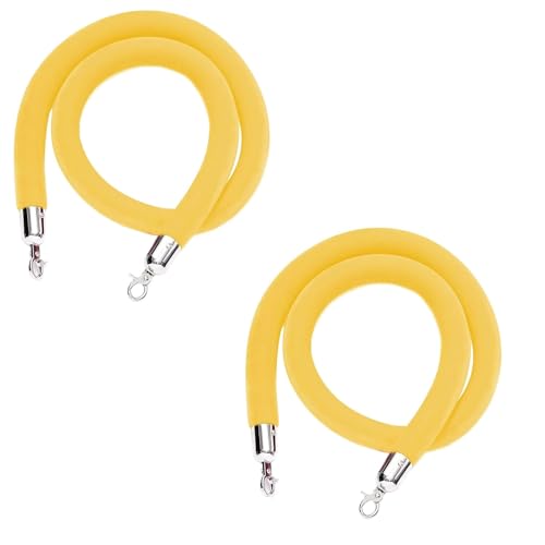 Warteschlangenmanagementseil, Absperrpfosten for Menschenmengen, Warteschlangenpfosten mit silbernen Haken, Absperrseil for Teppichveranstaltungen, 3,2 cm(Unique Colour,2.5M) von TZUGSM
