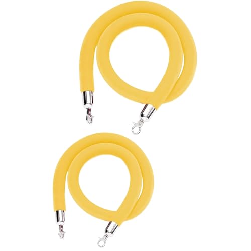 Warteschlangenmanagementseil, Gedrehtes Trennseil, 2 Seile mit silbernen Haken, Crowd Control-Seil Verschlüssen, Warteschlangenbarriere for Festivals(Unique Colour,1M) von TZUGSM