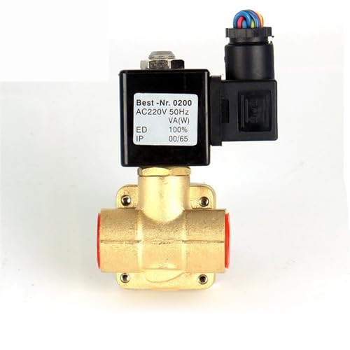 1/2 Zoll N/C Messing Hochdruck-Magnetventil DC12V DC24V AC220V 110V for Wasser 16bar 1St(Bsp-24vdc,0927200-EPDM) von TZZVFRCR
