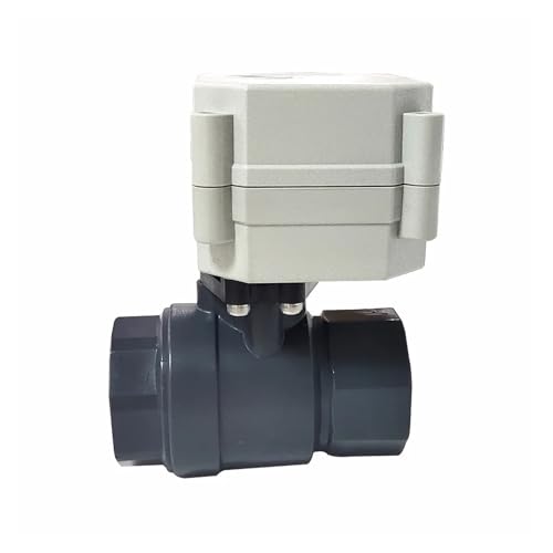TZZVFRCR Elektrischer motorisierter Kugelhahn DN20 3/4 Zoll betätigtes Wasserventil CPVC 220 V Elektromotor-Steuerventil Power Off Return(Npt,CLOSE-CR202) von TZZVFRCR
