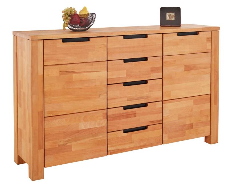 TaBoLe Möbel Kommode Sideboard "Ema", mit zwei Türen und fünf Schubladen von TaBoLe Möbel