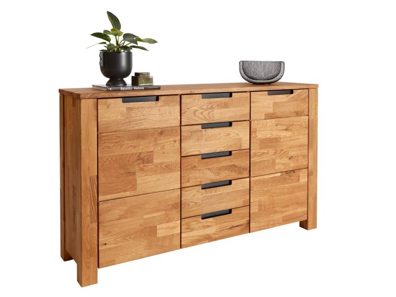 TaBoLe Möbel Kommode Sideboard "Ema", mit zwei Türen und fünf Schubladen von TaBoLe Möbel