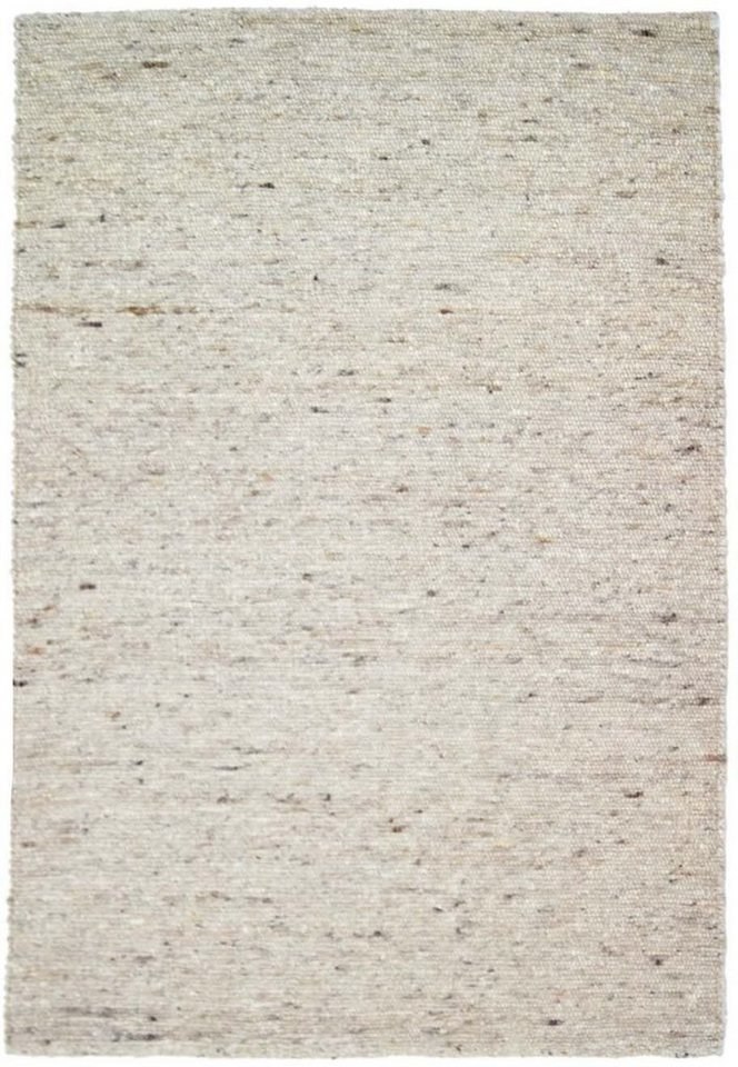 TaCa Home Wollteppich Hand-Webteppich, rechteckig, Höhe: 13 mm, Hand-Web gewalkt Wohnzimmer Schlafzimmer 070x130cm von TaCa Home