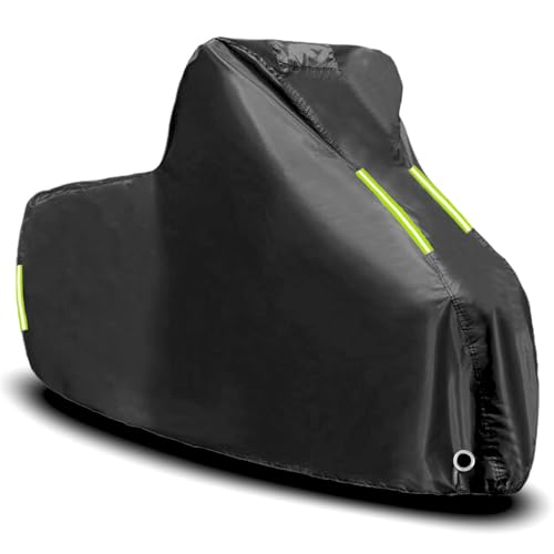 TaFblid Motorradabdeckung für Yamaha Tricity 300 Tricity300 |Wasserdicht UV-Beständiges Atmungsaktiv Motorradgarage Motorrad Abdeckplane Outdoor Innenbereich Staubdicht Kratzfestes(Black) von TaFblid